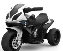 Kindermotor BMW S 1000 RR, Batterij aangedreven motorfiets, 3 wielen, Licensed, 1x Motor, 6V Accu, Zwart