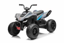 Gelicentieerde elektrische Ride-on quad McLaren Racing MCL 12V 4X4, grijs, Zachte EVA-wielen, AFSTANDSBEDIENING, Kunstleren zitting, Achtervering, 4 x 35W-motor, LED-verlichting, 12V10Ah-accu