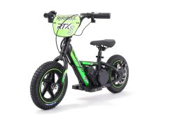 Elektrische kinderbalancer RIRIBIKE RTX3 24V (12"), groen, Lithium-accu, 100W motor, Schijfrem, Verstelbare zachte PU-zitting