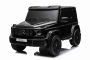 Elektrische loopauto Mercedes-Benz G63 AMG 4x4² Tweezits 24V, Zwart gelakt, MP4-speler met USB/AUX-ingang, 4x4 aandrijving, 24V/7Ah Accu, 4 x 200W Motoren, EVA wielen met vering, Kunstleren stoelen, Afstandsbediening , Gelicentieerd